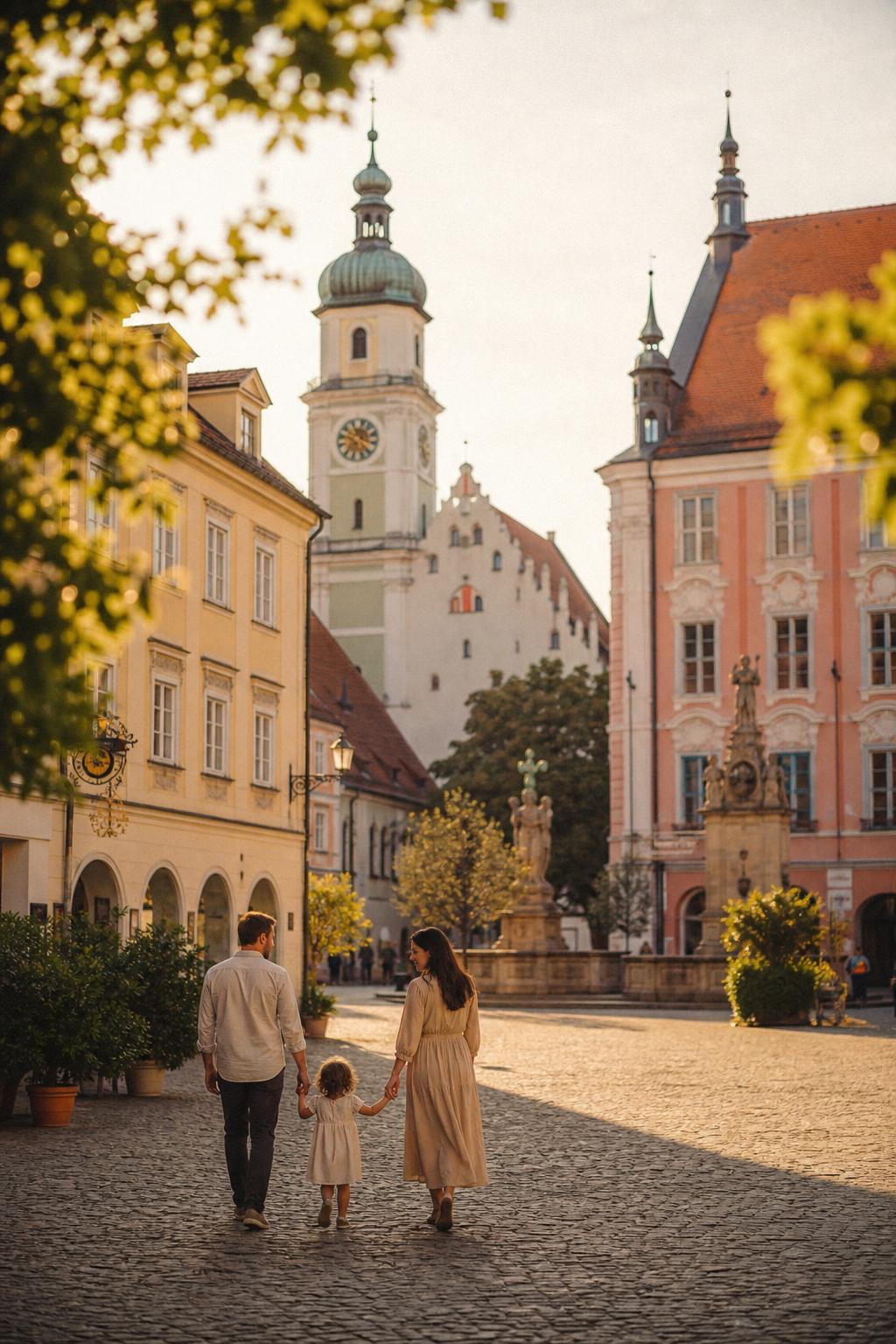 Neumarkt in der Oberpfalz – Altstadt im warmen Abendlicht